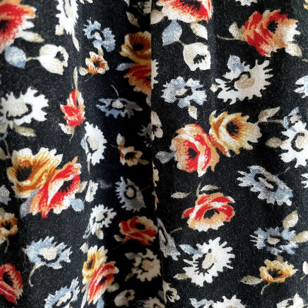 VTG 90s No Boundaries Button Down Floral + Denim Babydoll Dress M Grunge Cottage - Picture 9 of 11